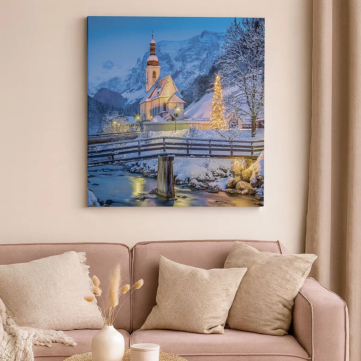 Bild auf Leinwand - Leinwandbild - Weihnachtsgeist - 30x30 cm