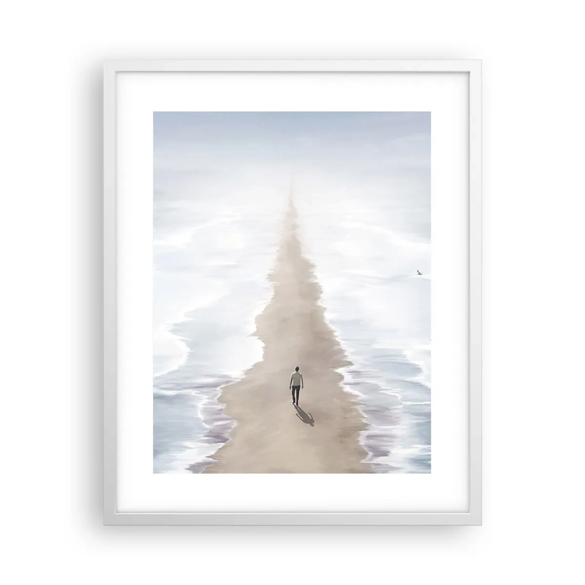 Poster in einem weißen Rahmen - Glänzende Zukunft - 40x50 cm