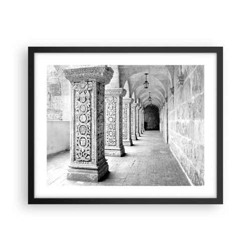 Poster in einem schwarzem Rahmen - Und wo geht’s hin...? - 50x40 cm