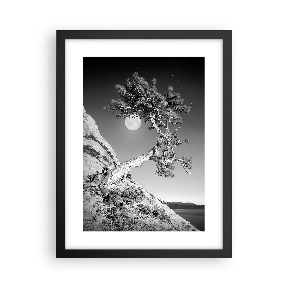 Poster in einem schwarzem Rahmen - Siegreiche Kämpferin - 30x40 cm