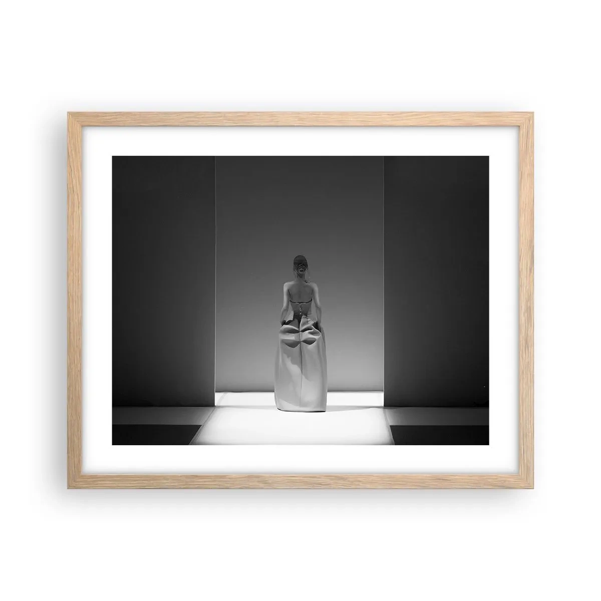 Poster in einem Rahmen aus heller Eiche - Raffinierte Einfachheit - 50x40 cm