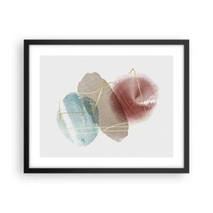 Poster in einem schwarzem Rahmen - Korallen des Weltraums - 50x40 cm