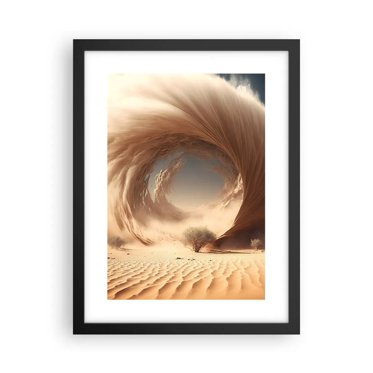 Poster in einem schwarzem Rahmen - Geöffnetes Portal - 30x40 cm