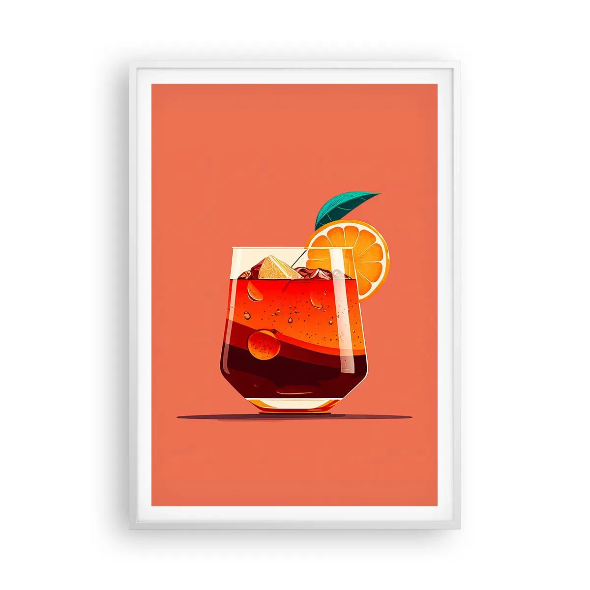 Poster in einem weißen Rahmen - Sommerliche Erfrischung - 70x100 cm