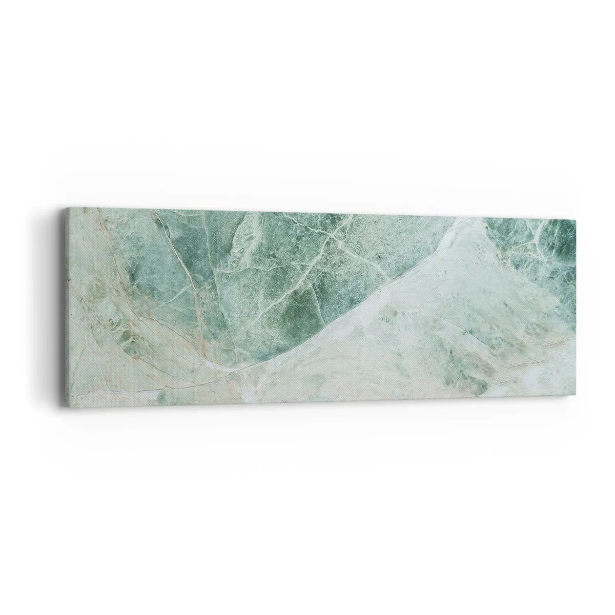 Bild auf Leinwand - Leinwandbild - Edle Kälte des Steins - 90x30 cm