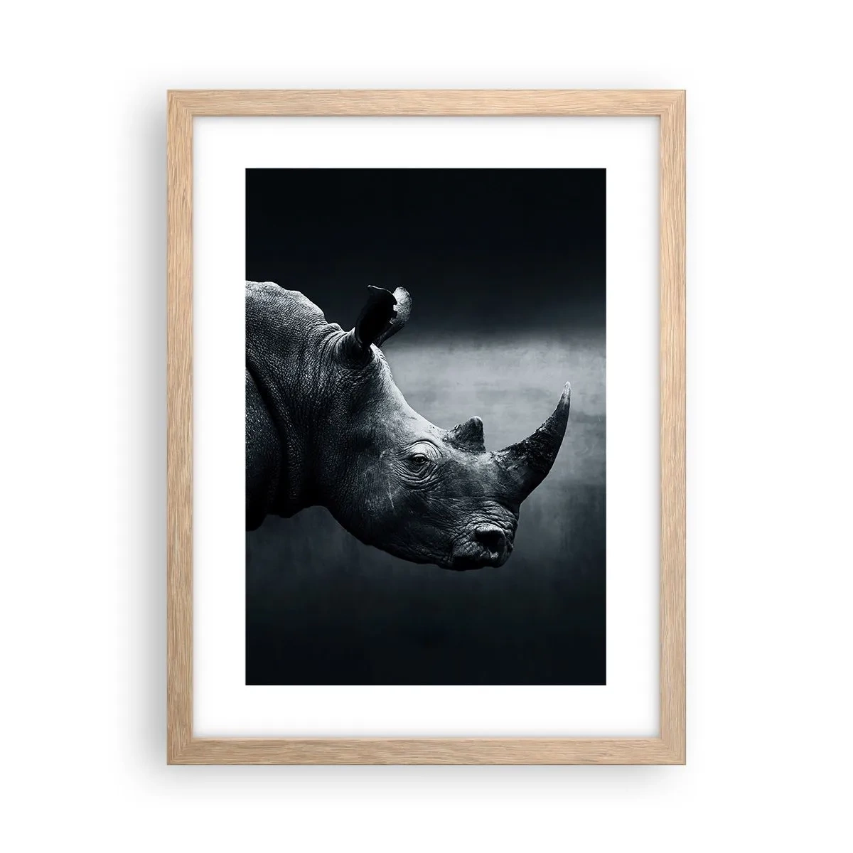 Poster in einem Rahmen aus heller Eiche - Richtiges Profil - 30x40 cm