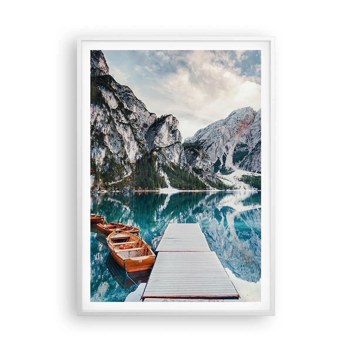 Poster in einem weißen Rahmen - Wir zeigen Ihnen Schönheit - 70x100 cm