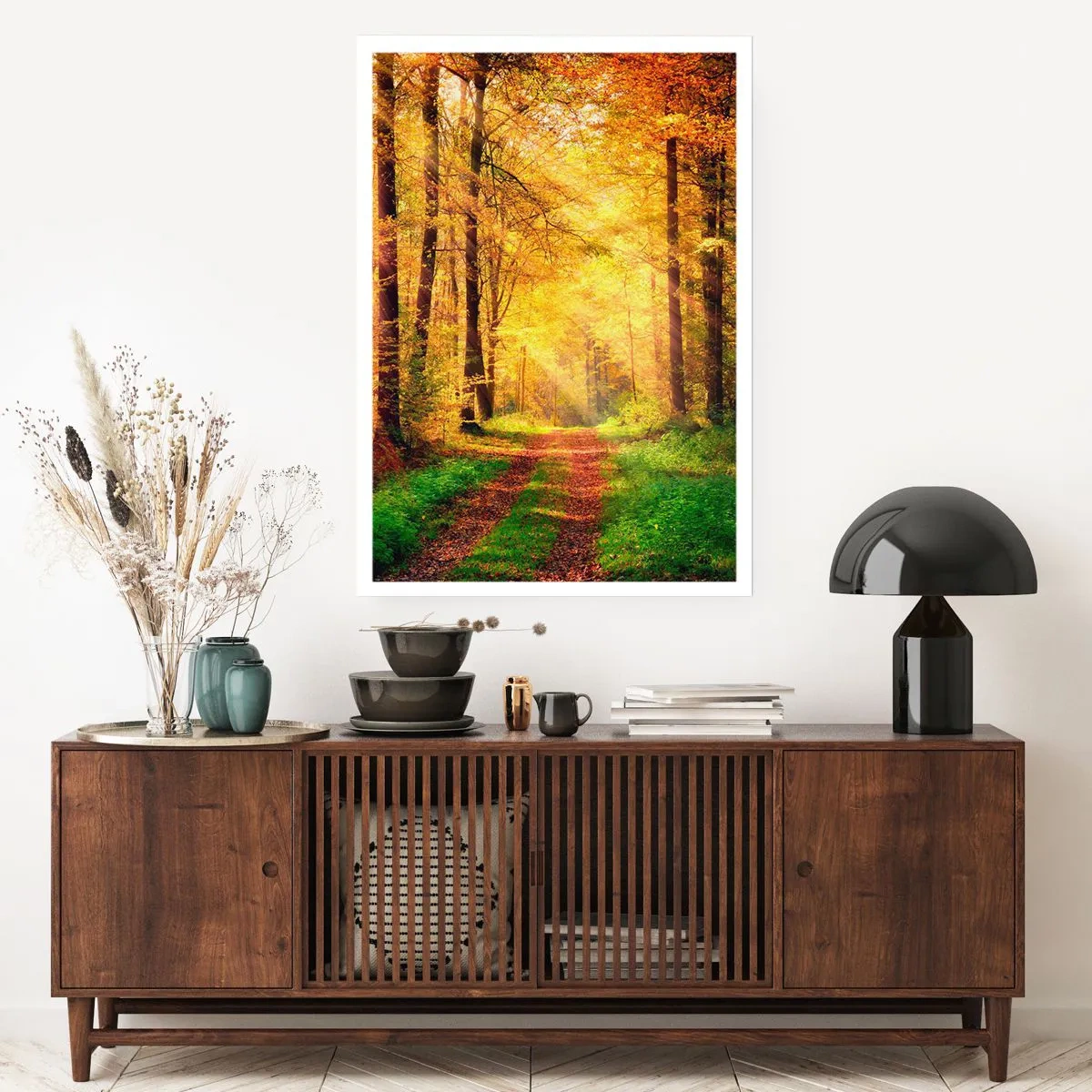 Poster - Waldgoldene Stille - 61x91 cm