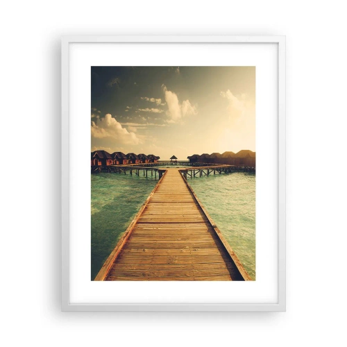 Poster in einem weißen Rahmen - Eine herzliche Einladung - 40x50 cm