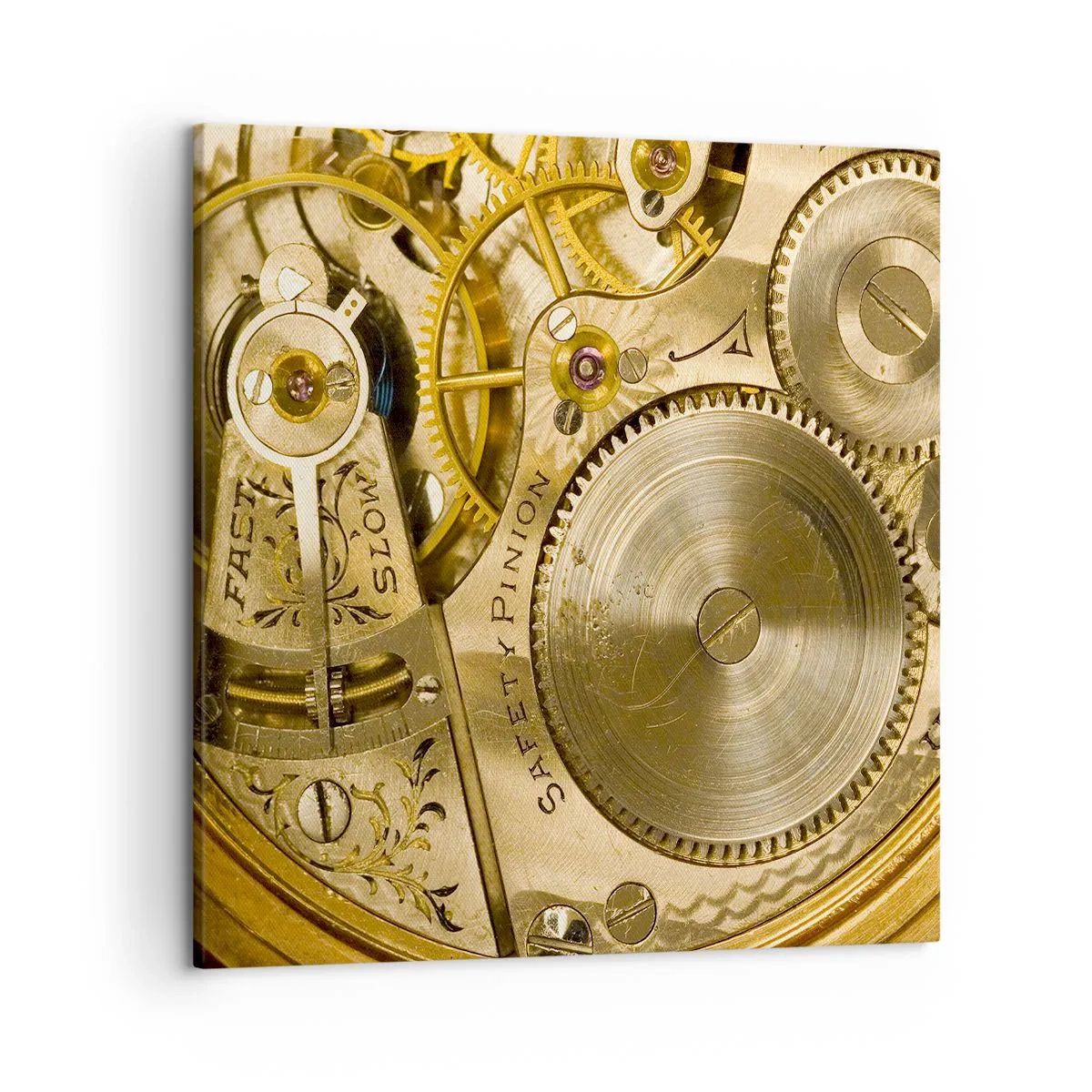 Bild auf Leinwand - Leinwandbild - Geh mit der Zeit - 50x50 cm