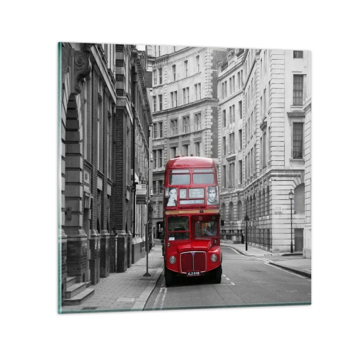 Glasbild - Bild auf glas - Der Alltag muss nicht grau sein - 50x50 cm