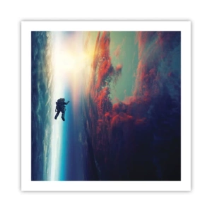 Poster - Sich dem Universum stellen - 60x60 cm