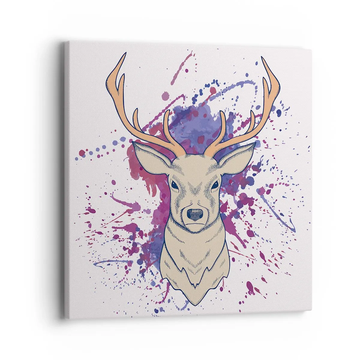 Bild auf Leinwand - Leinwandbild - Mut und Ausgeglichenheit - 40x40 cm