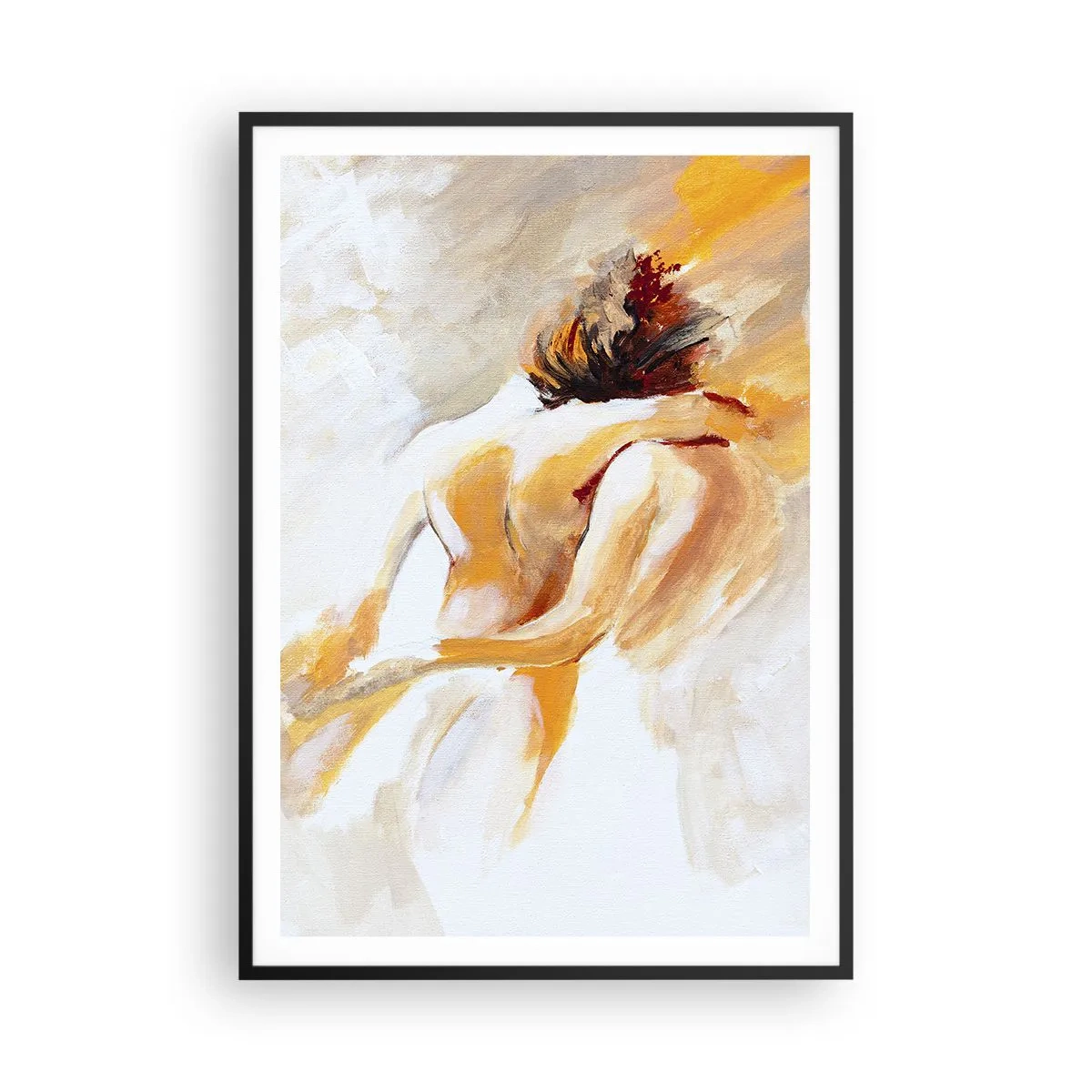 Poster in einem schwarzem Rahmen - Am Himmel der Nähe - 70x100 cm