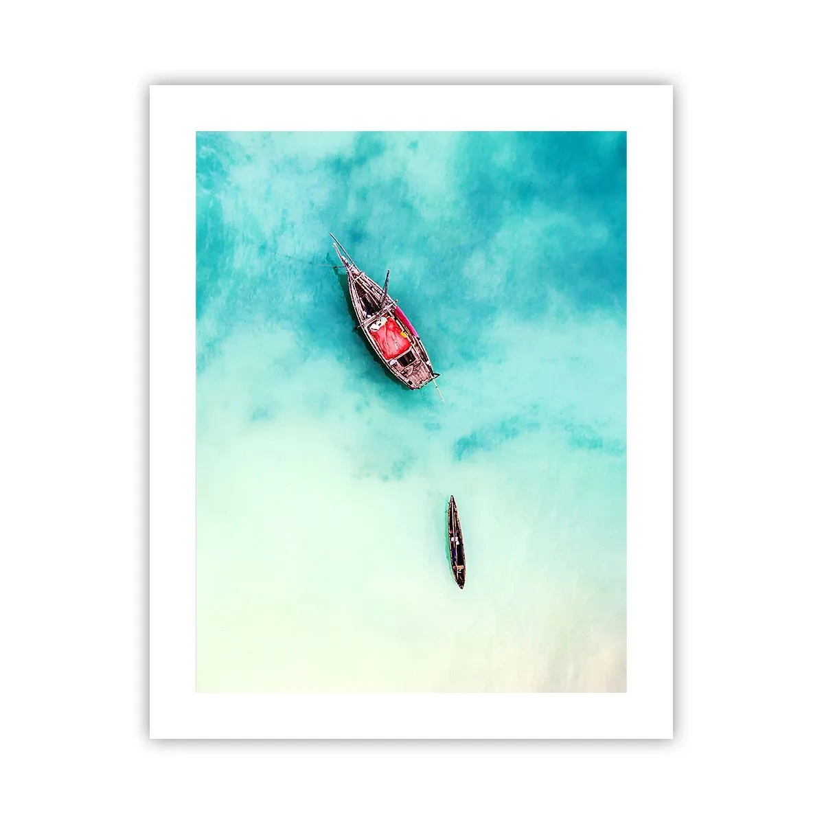 Poster - Denn an den Stränden von Sansibar, wenn der Wasserüberschuss ... - 40x50 cm