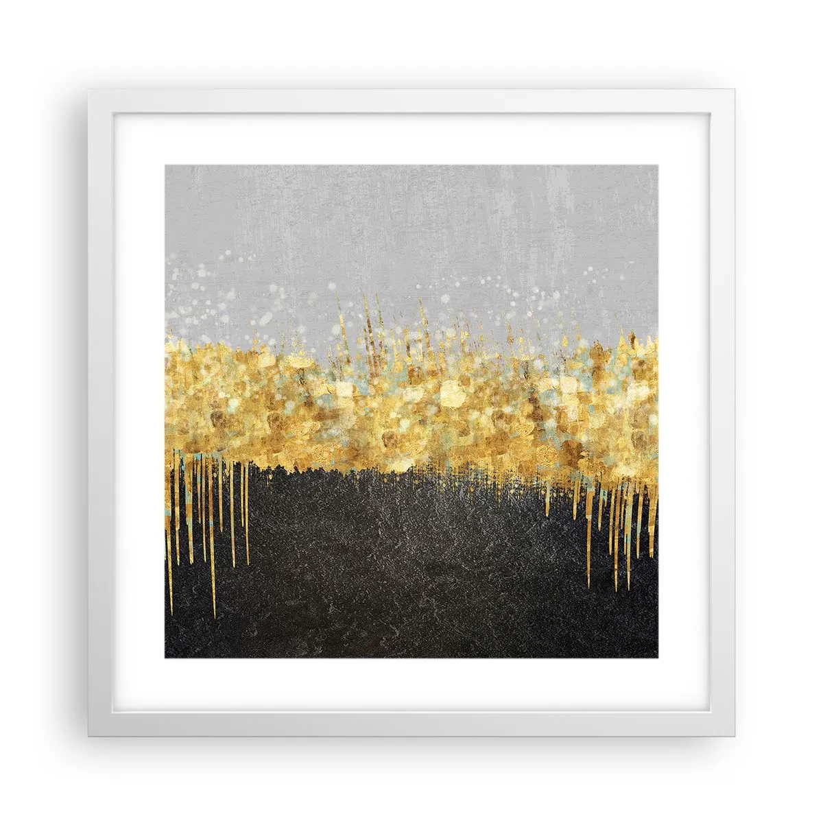 Poster in einem weißen Rahmen - Nach innen und nach oben - 40x40 cm