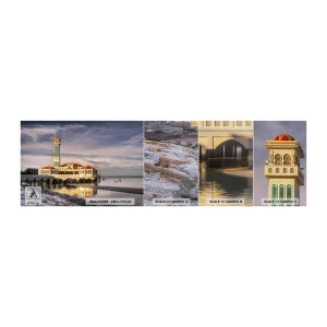 Fototapeten Muster Premium Canvas - Tempel der Natur - Die Architektur, Malaysia, Landschaft - 100x30 cm