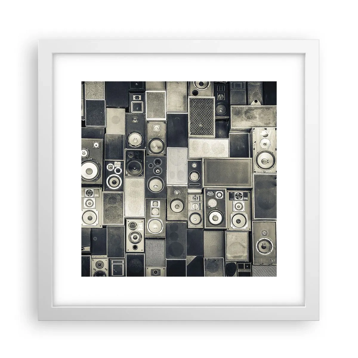 Poster in einem weißen Rahmen - Und es ist alles in Ordnung - 30x30 cm