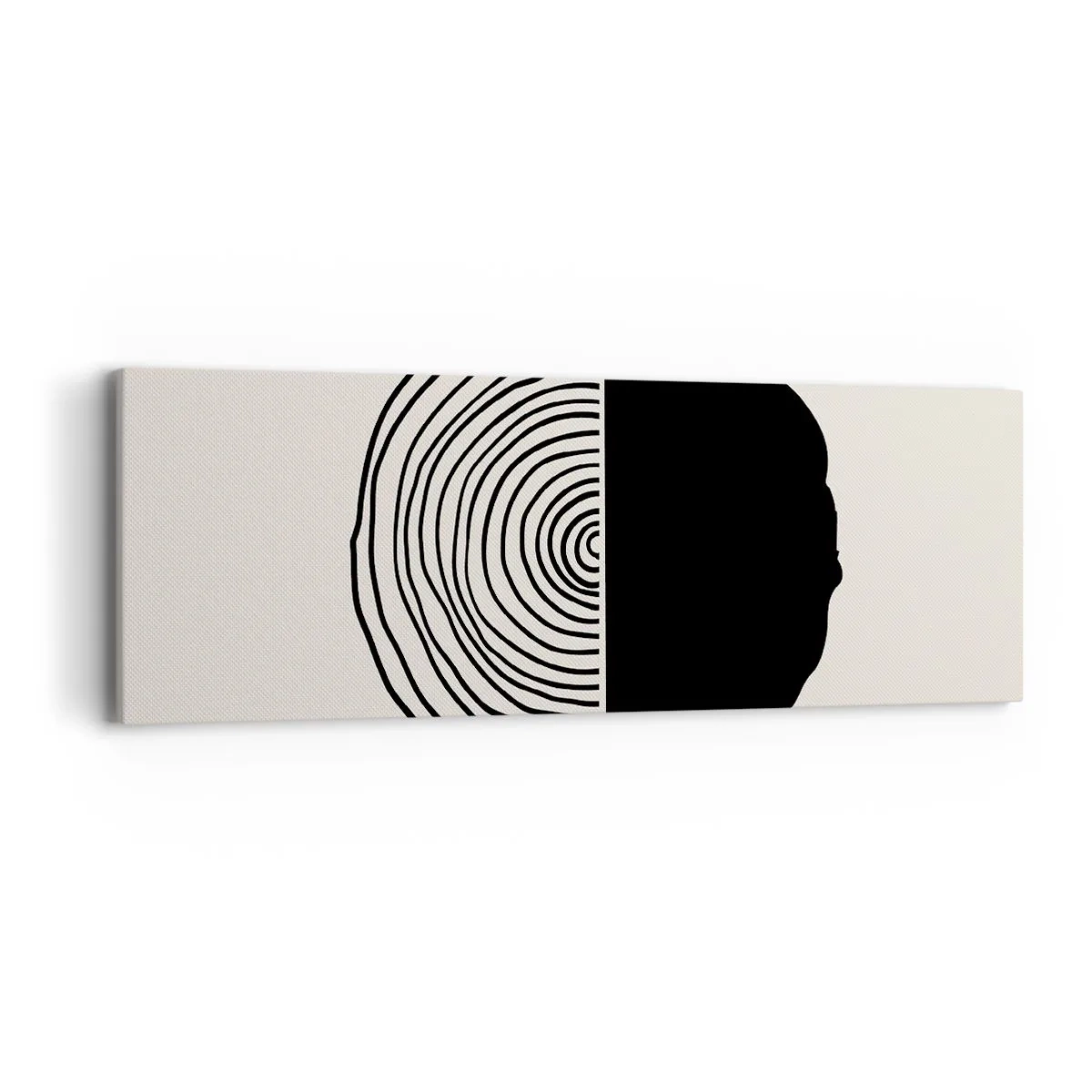 Bild auf Leinwand - Leinwandbild - Halb und halb - 90x30 cm