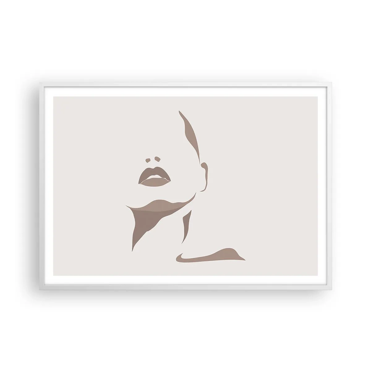 Poster in einem weißen Rahmen - Aus Licht und Schatten - 100x70 cm