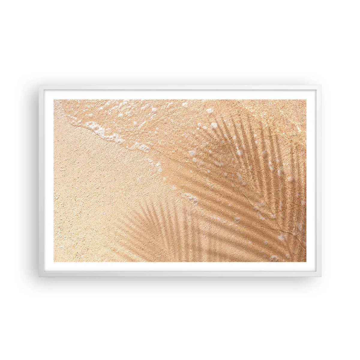 Poster in einem weißen Rahmen - Der Schatten eines heißen Sommers - 91x61 cm