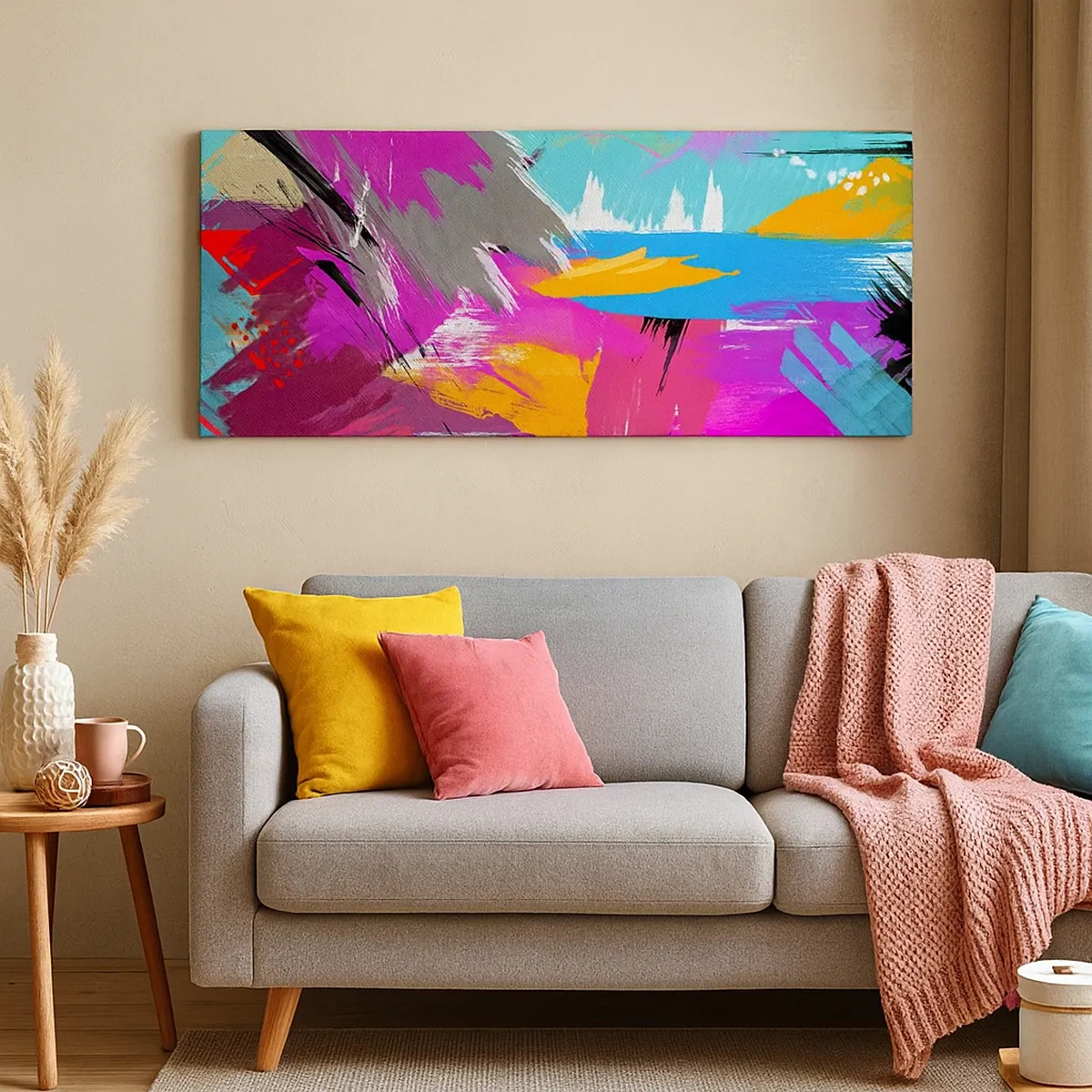 Bild auf Leinwand - Leinwandbild - Und nochmal und nochmal und nochmal wieder - 30x30 cm