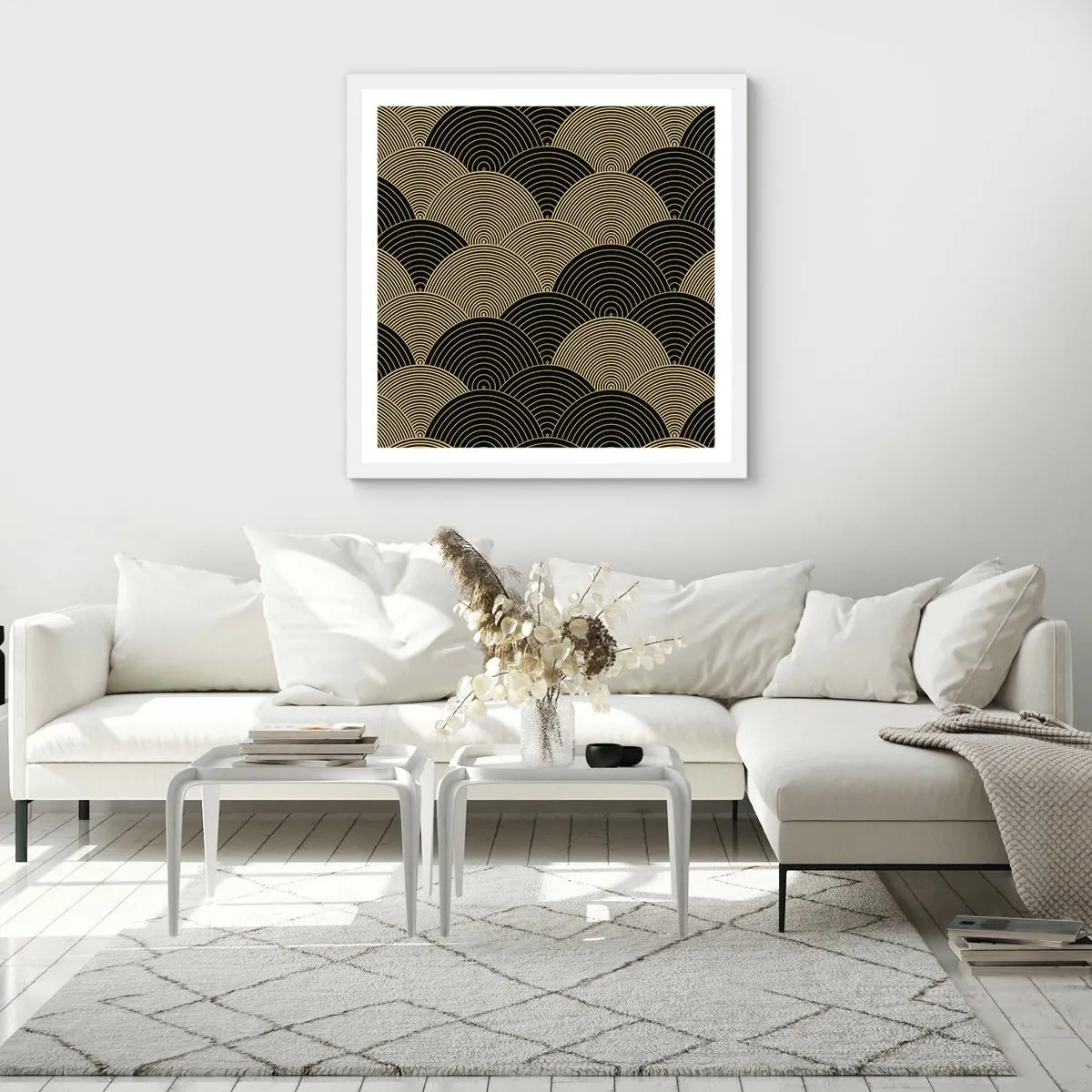 Poster in einem weißen Rahmen - Einheit in der Vielfalt - 50x50 cm