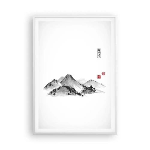 Poster in einem weißen Rahmen - Unendliche Fernen - 70x100 cm