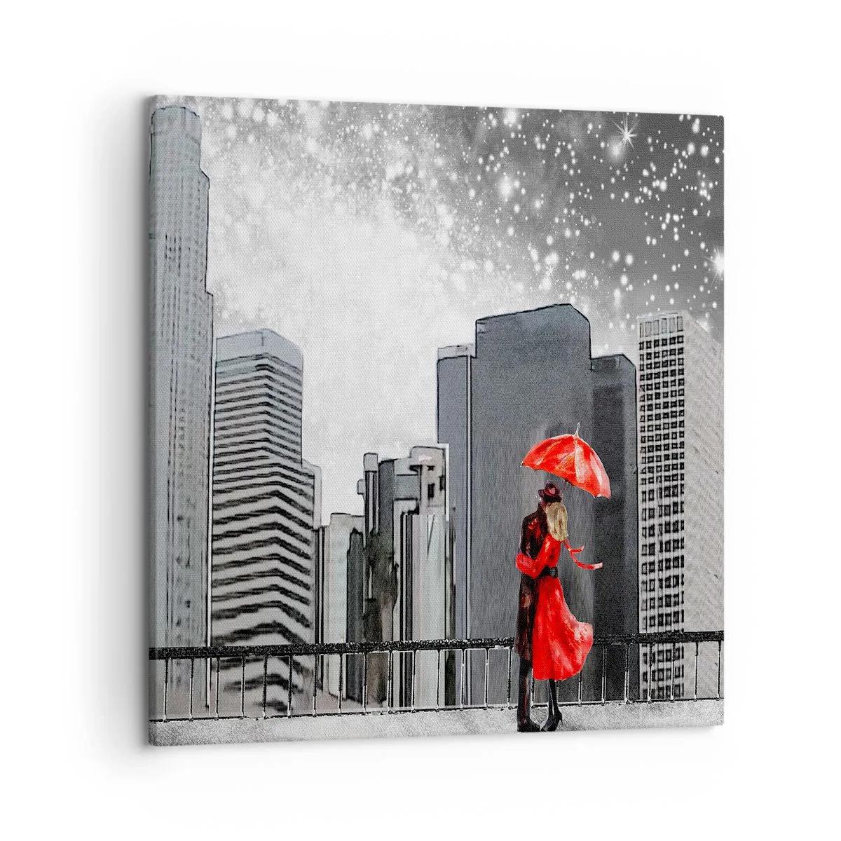 Bild auf Leinwand - Leinwandbild - Der Mensch ist kein Stein - 50x50 cm