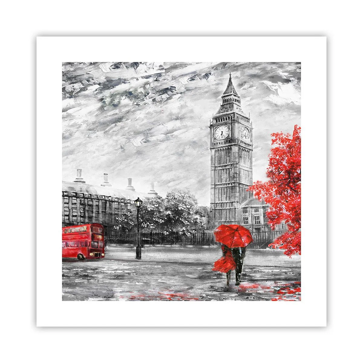 Poster - Ein aufregender Tag - 40x40 cm