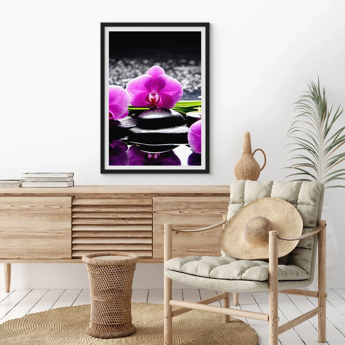 Poster in einem schwarzem Rahmen - In Ruhe ertrinken - 40x50 cm