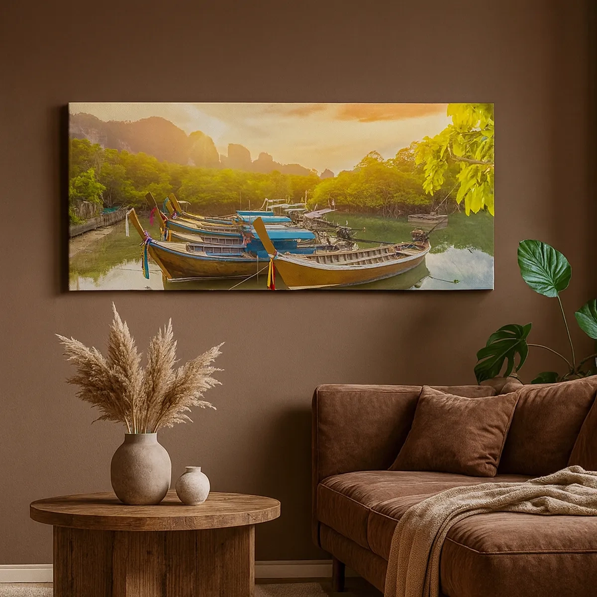 Bild auf Leinwand - Leinwandbild - Vor einem anstrengenden Tag - 30x30 cm