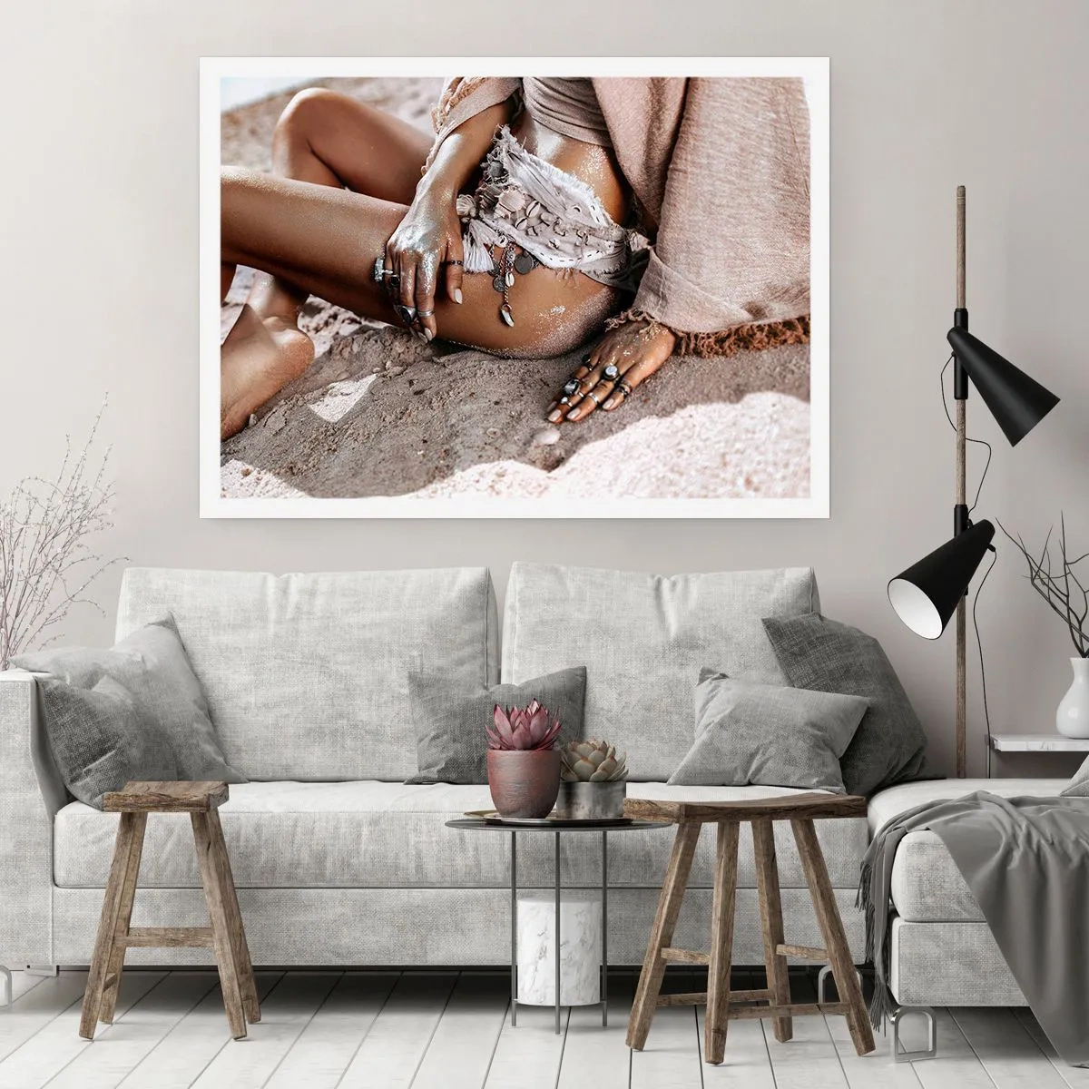 Poster - Von den Wellen geworfen? - 91x61 cm