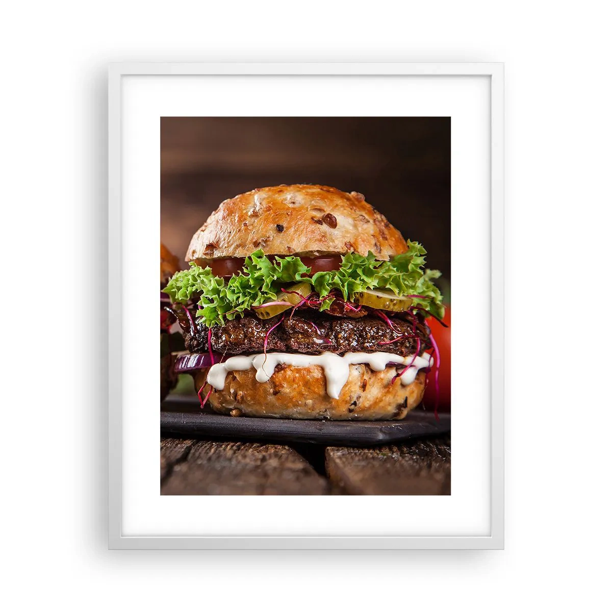 Poster in einem weißen Rahmen - Amerikanischer Traum - 40x50 cm