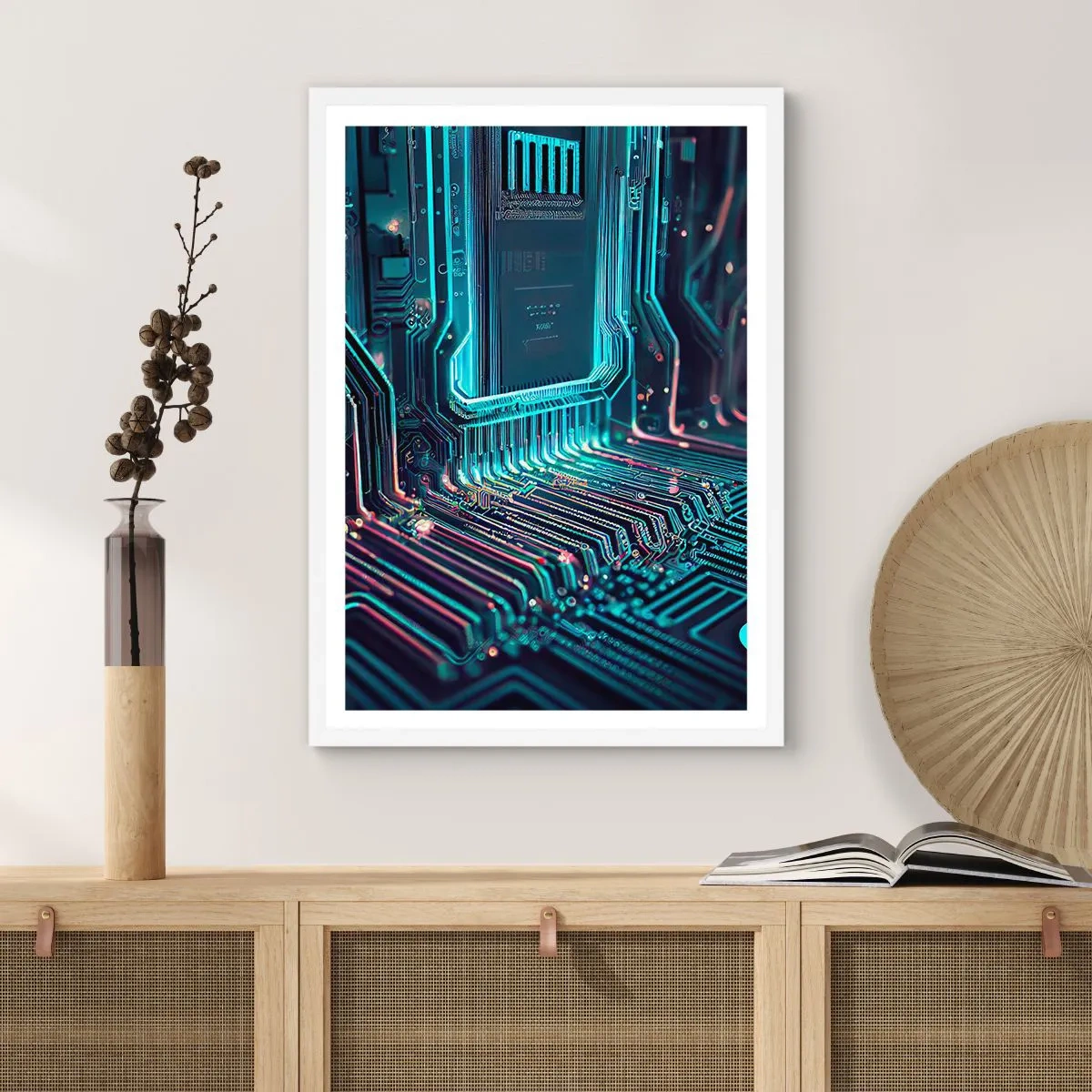 Poster in einem weißen Rahmen - Ich denke nur… - 70x100 cm