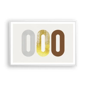 Poster in einem weißen Rahmen - Oooh! - 91x61 cm