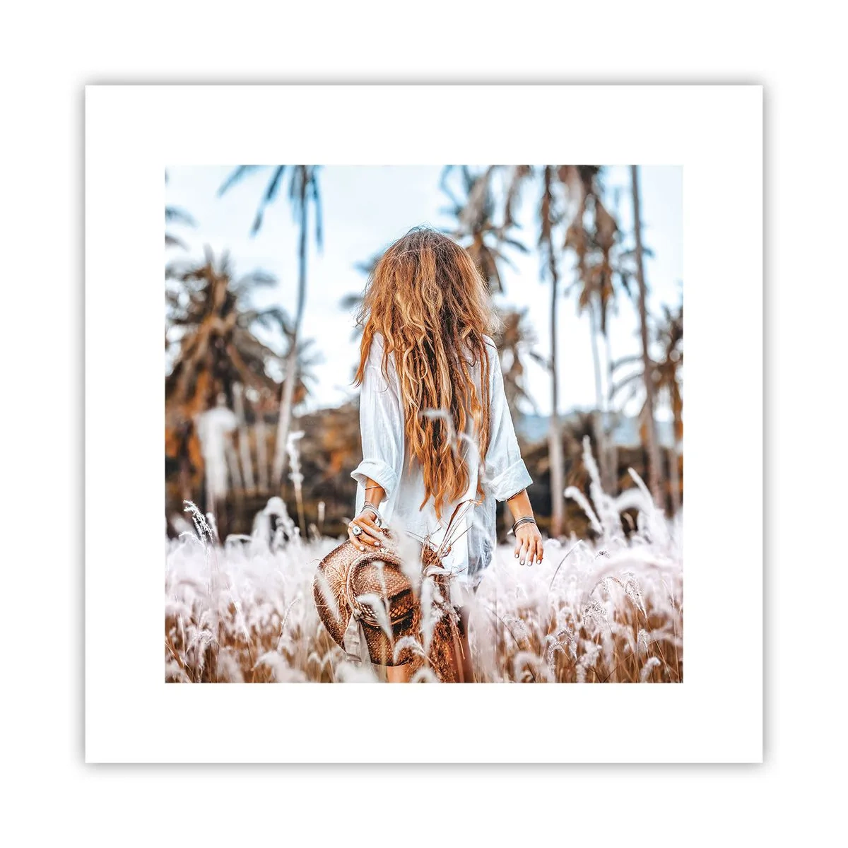 Poster - Geboren aus Grasflaum - 30x30 cm