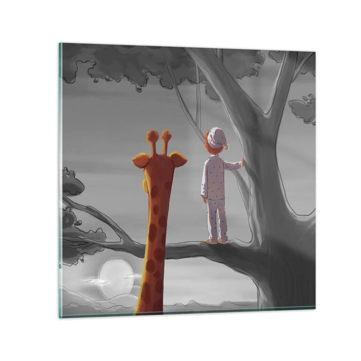 Glasbild - Bild auf glas - Das passiert wirklich - 70x70 cm