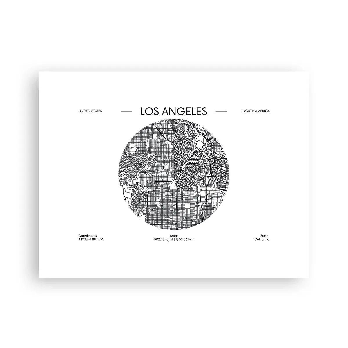 Poster - Anatomie von Los Angeles - 40x30 cm