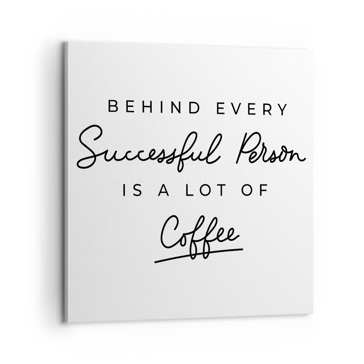 Bild auf Leinwand - Leinwandbild - Erfolgsgeheimnis - 60x60 cm