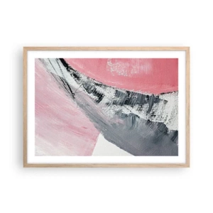 Poster in einem Rahmen aus heller Eiche - Passende Komposition - 70x50 cm