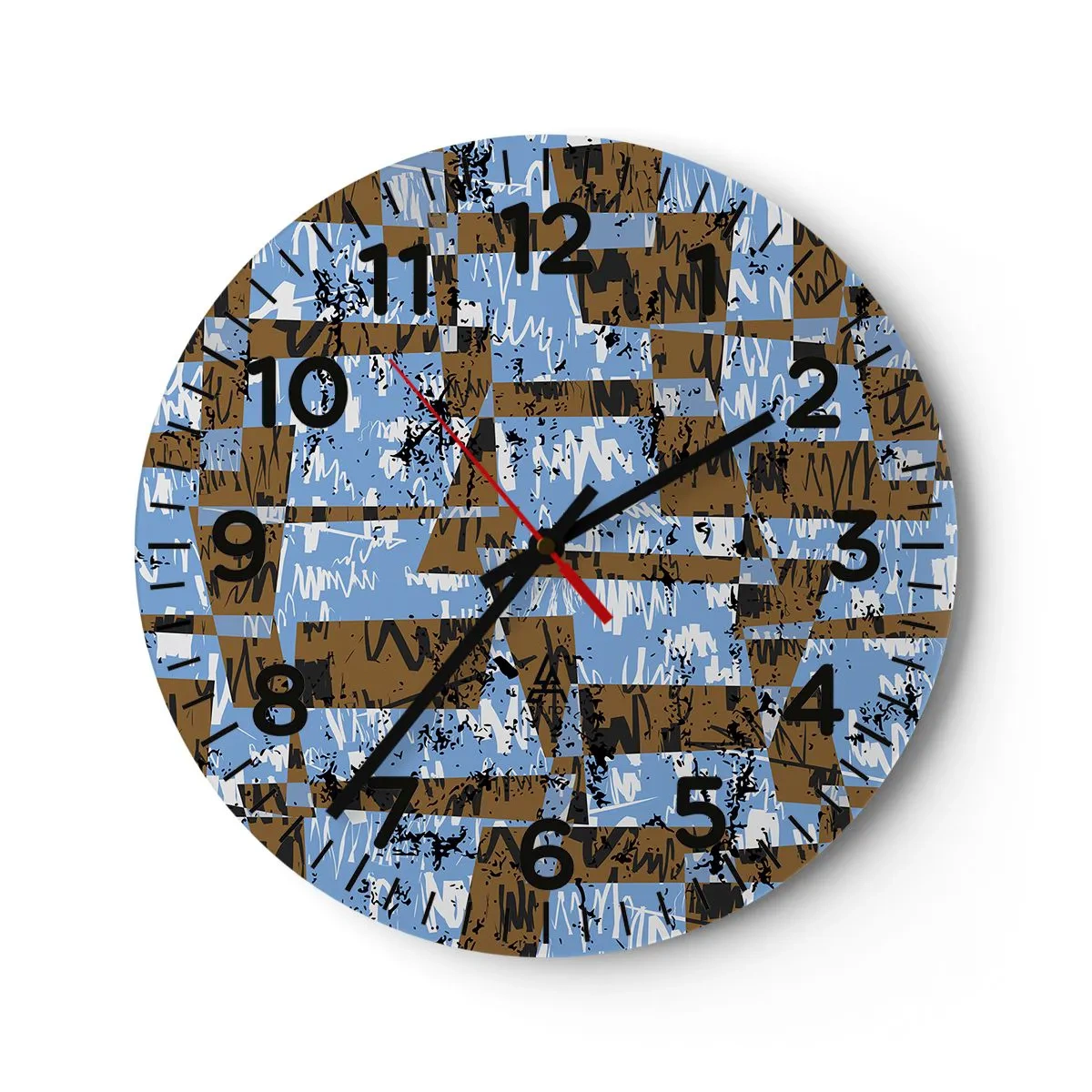 Wanduhr - Glasuhr - Ein nicht-menschlicher Ausschnitt - 40x40 cm