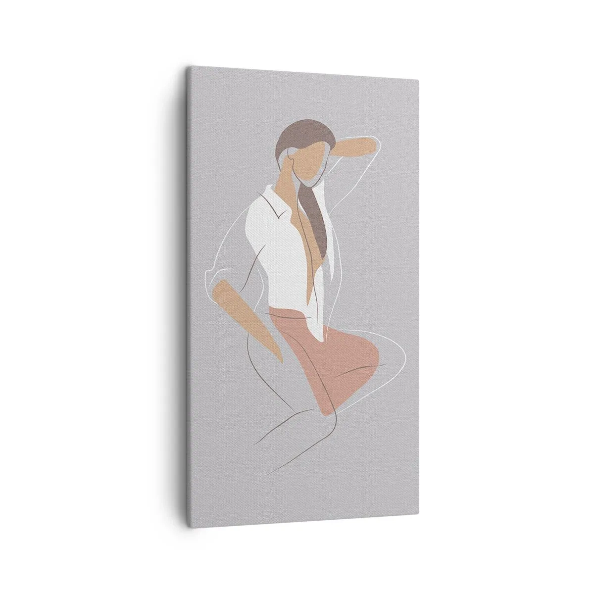 Bild auf Leinwand - Leinwandbild - Umriss der Anmut - 45x80 cm