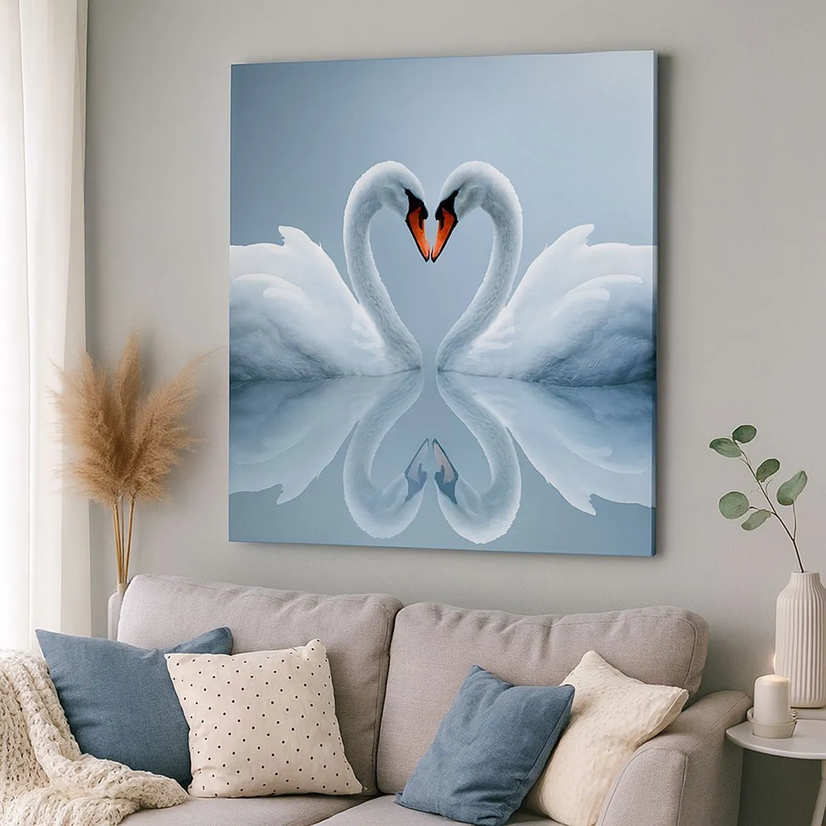 Bild auf Leinwand - Leinwandbild - Zeit für die Liebe - 30x30 cm