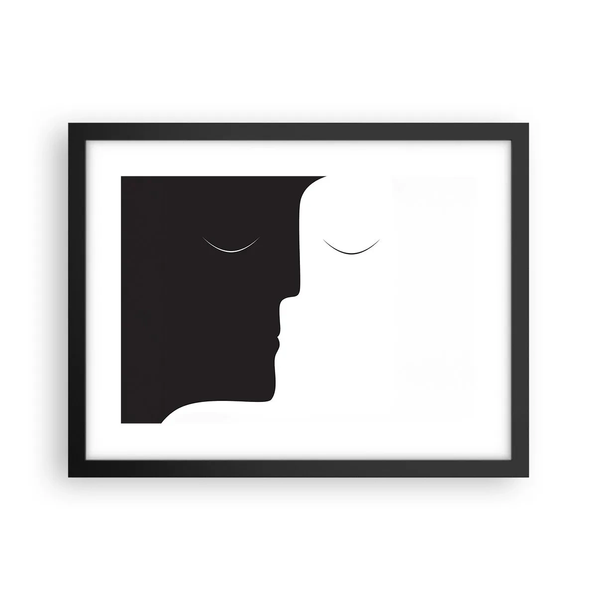 Poster in einem schwarzem Rahmen - Einheit der Gegensätze - 40x30 cm