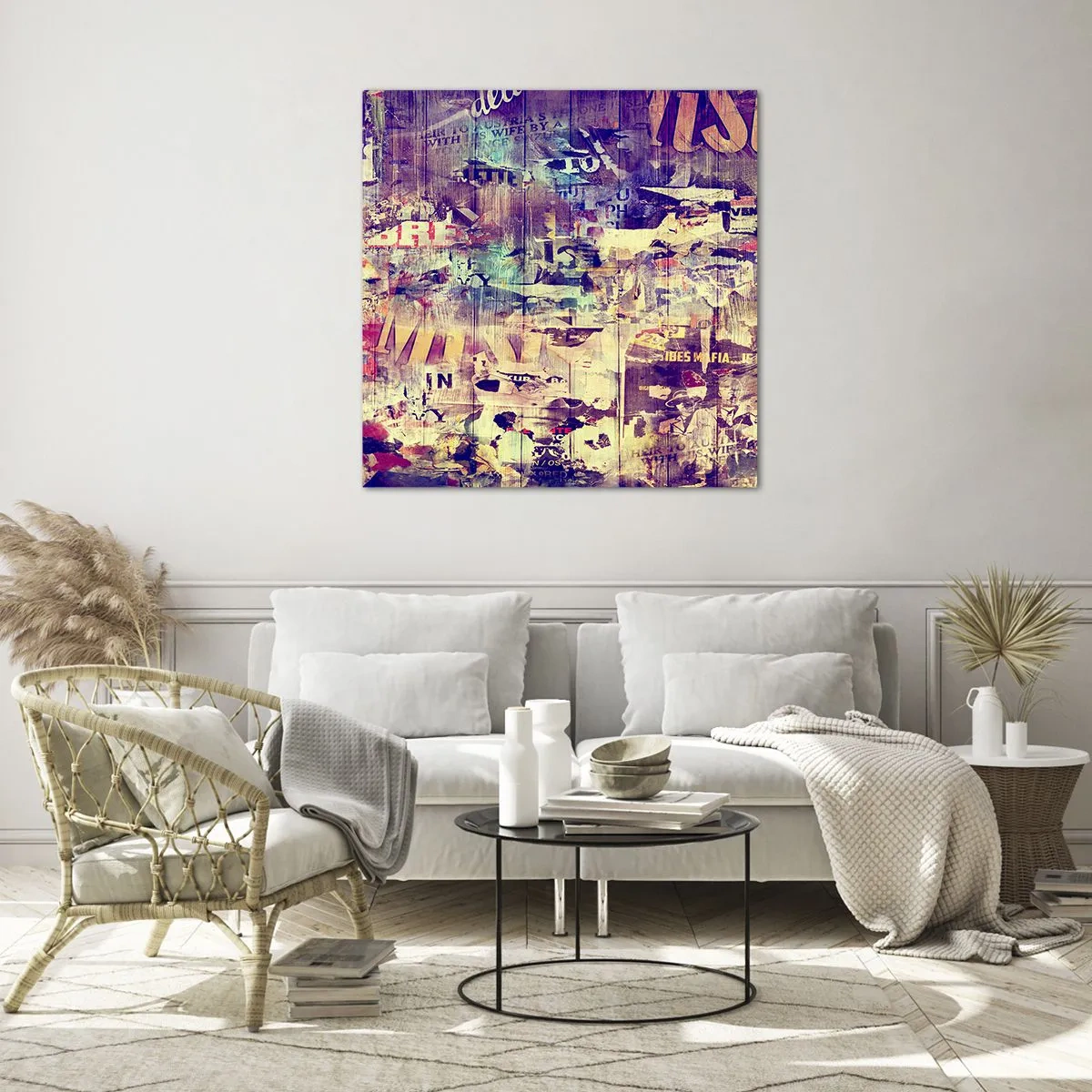 Glasbild - Bild auf glas - Und das ist alles, was es geben wird - 60x60 cm