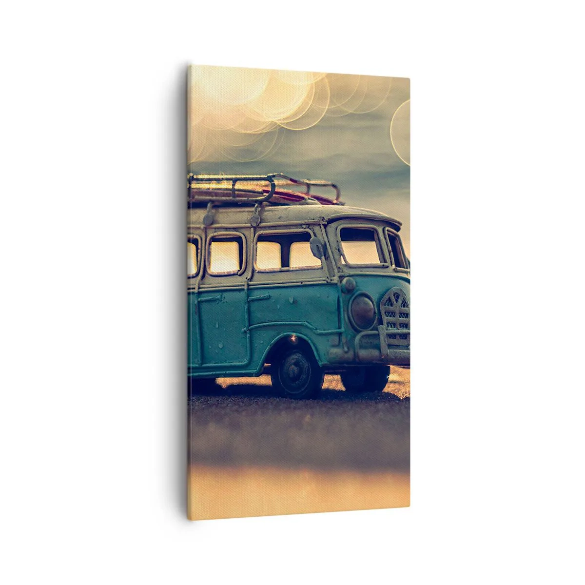 Bild auf Leinwand - Leinwandbild - Das Ende der Idole: Geld und Arbeit - 55x100 cm