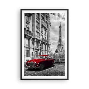 Poster in einem schwarzem Rahmen - Raubtier in der Stadt - 61x91 cm