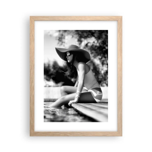 Poster in einem Rahmen aus heller Eiche - Sommertraum - 30x40 cm