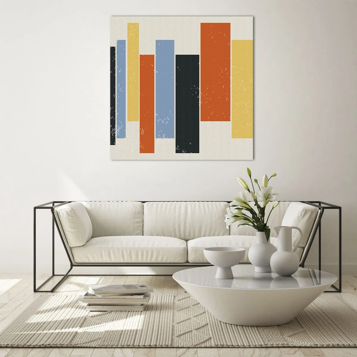 Glasbild - Bild auf glas - Musiknotation - 40x40 cm